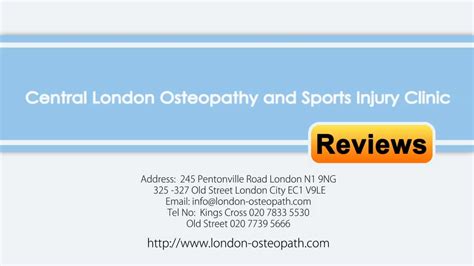osteopath city of london|Central London Osteopathy and Sports Injury Clinic.